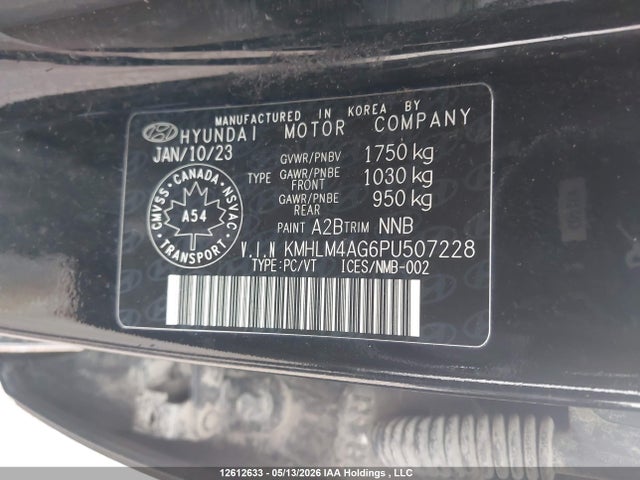 KMHLM4AG6PU507228 Hyundai ELANTRA SEL