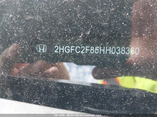 12612635 :رقم المزاد ، 2HGFC2F85HH038360 vin ، 2017 Honda Civic مزاد بيع