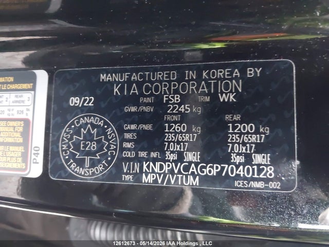 Продаж на аукціоні авто 2023 Kia Sportage Ex, vin: KNDPVCAG6P7040128, номер лоту: 12612673