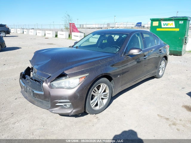 2014 Infiniti Q50 Premium/sport მანქანა იყიდება აუქციონზე, vin: JN1BV7AR3EM683881, აუქციონის ნომერი: 12612686