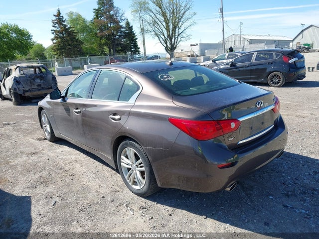 2014 Infiniti Q50 Premium/sport მანქანა იყიდება აუქციონზე, vin: JN1BV7AR3EM683881, აუქციონის ნომერი: 12612686