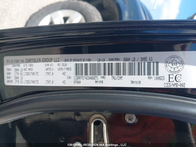 1C6RR7GT4ES460271 RAM 1500 Slt