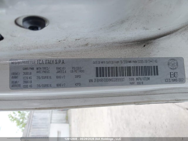 RAM Promaster City Slt 2021 ZFBHRFDBXM6S89997 Image 9