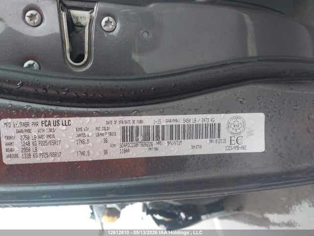 Продаж на аукціоні авто 2015 Dodge Journey Sxt, vin: 3C4PDCCG8FT626226, номер лоту: 12612810