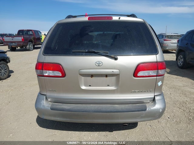 12609571 :رقم المزاد ، 4T3ZF13C62U502401 vin ، 2002 Toyota Sienna Le V6 مزاد بيع