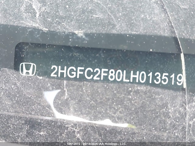 Продаж на аукціоні авто 2020 Honda Civic Sport, vin: 2HGFC2F80LH013519, номер лоту: 12612872