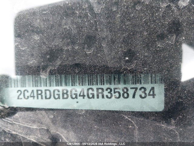 Dodge Grand Caravan Se/sxt 2016 2C4RDGBG4GR358734 Image 9