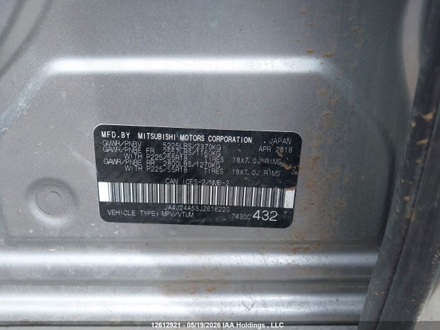JA4J24A53JZ616220 Mitsubishi Outlander Se/gt