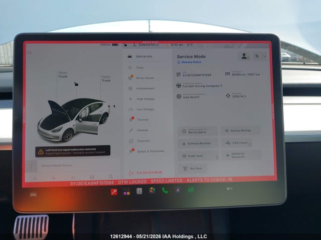 Aukcja sprzedaży 2022 Tesla Model 3, vin: 5YJ3E1EA9NF151594, numer aukcji: 12612944