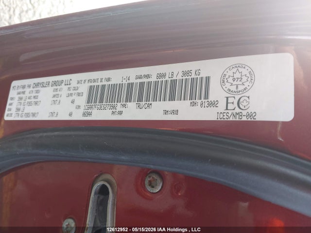 Aukcja sprzedaży 2014 Dodge Ram 1500, vin: 1C6RR7FG3ES273902, numer aukcji: 12612952