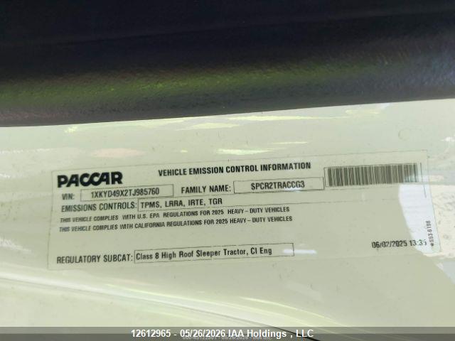 Kenworth Construction T680 2026 1XKYD49X2TJ985760 Image 9