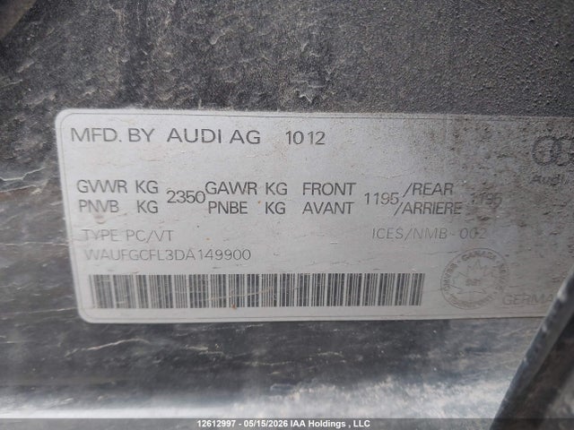 Продаж на аукціоні авто 2013 Audi S4, vin: WAUFGCFL3DA149900, номер лоту: 12612997