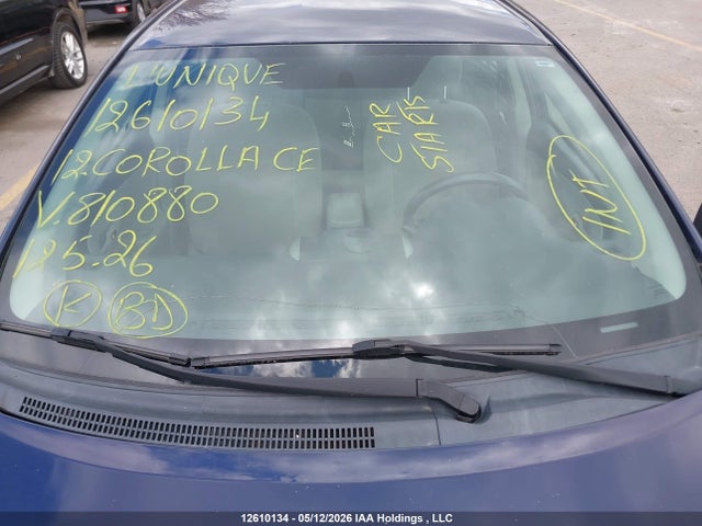 12610134 :رقم المزاد ، 2T1BU4EE2CC810880 vin ، 2012 Toyota Corolla Ce مزاد بيع