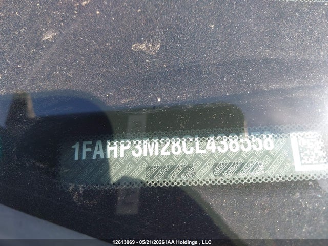 Aukcja sprzedaży 2012 Ford Focus, vin: 1FAHP3M28CL438558, numer aukcji: 12613069