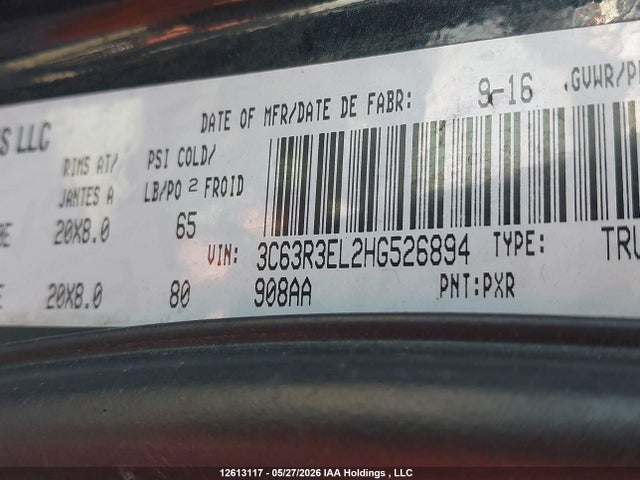 3C63R3EL2HG526894 RAM 3500 Laramie