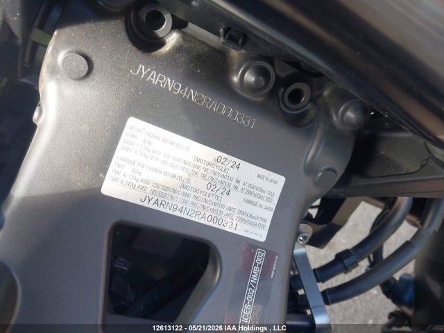 Aukcja sprzedaży 2024 Yamaha Mt09, vin: JYARN94N2RA000331, numer aukcji: 12613122