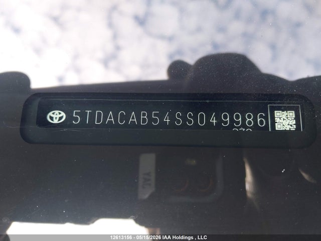 12613156 :رقم المزاد ، 5TDACAB54SS049986 vin ، 2025 Toyota Grand Highlander Hybrid Xle مزاد بيع