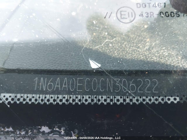 12584905 :رقم المزاد ، 1N6AA0EC0CN306222 vin ، 2012 Nissan Titan Pro-4x/s/sl/sv مزاد بيع