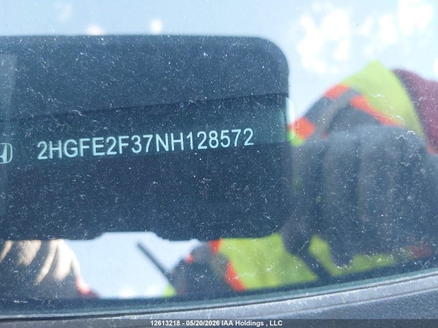 Продаж на аукціоні авто 2022 Honda Civic Ex 4dr, vin: 2HGFE2F37NH128572, номер лоту: 12613218