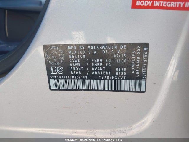 3VW267AJ1GM208769 Volkswagen JETTA SEDAN