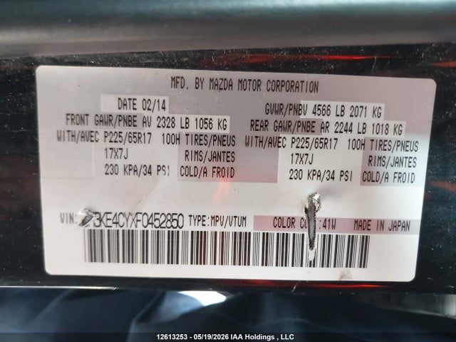 Mazda CX-5 2015 JM3KE4CYXF0452850 Image 18