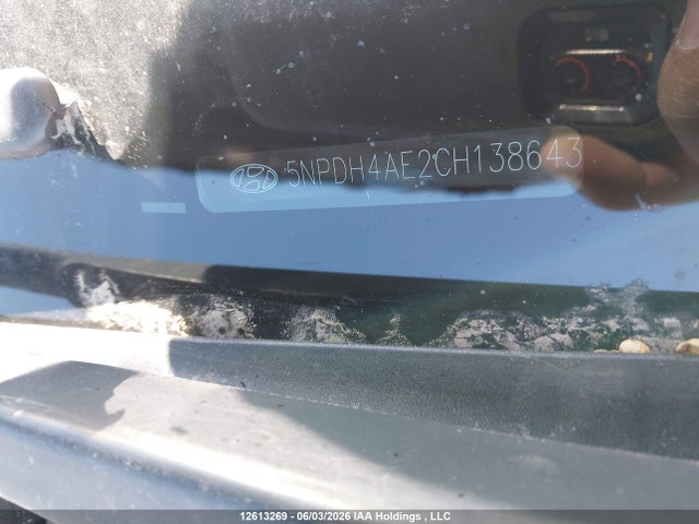 Продаж на аукціоні авто 2012 Hyundai Elantra Gl, vin: 5NPDH4AE2CH138643, номер лоту: 12613269