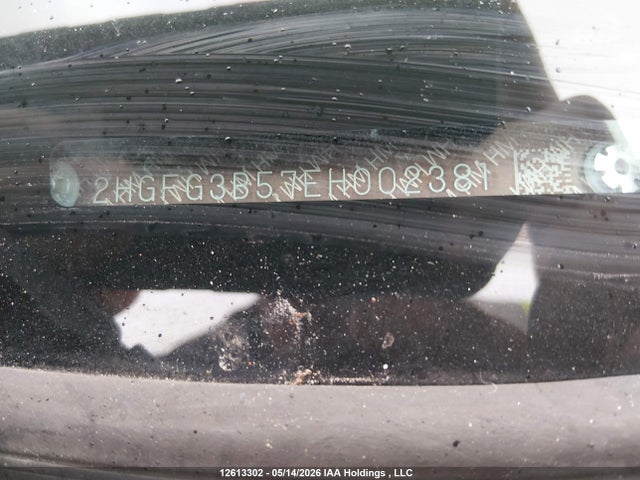 2014 Honda Civic Lx მანქანა იყიდება აუქციონზე, vin: 2HGFG3B57EH002381, აუქციონის ნომერი: 12613302