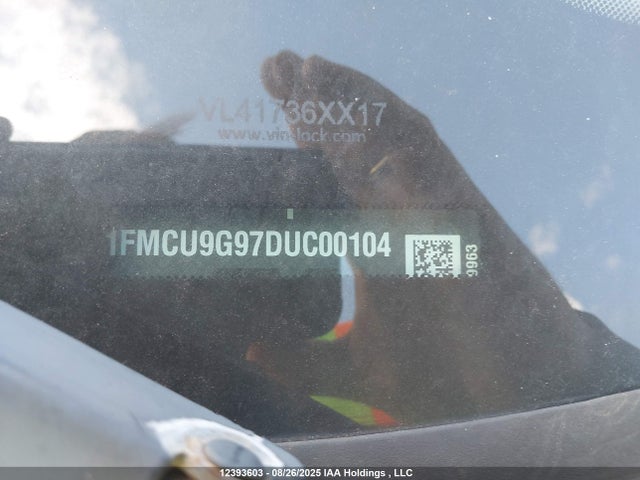 Продажа на аукционе авто 2013 Ford Escape Se, vin: 1FMCU9G97DUC00104, номер лота: 12393603