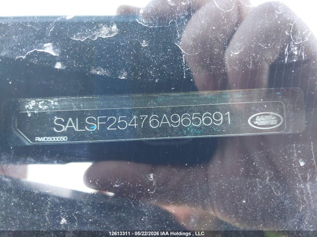 Aukcja sprzedaży 2006 Land Rover Range Rover Sport Hse, vin: SALSF25476A965691, numer aukcji: 12613311