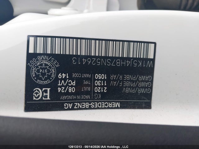 12613313 :رقم المزاد ، W1K5J4HB7SN526413 vin ، 2025 Mercedes-benz Cla 250 4matic مزاد بيع