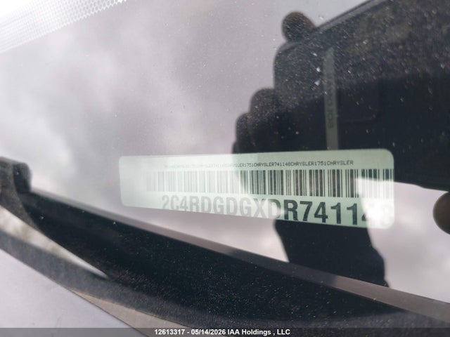 12613317 :رقم المزاد ، 2C4RDGDGXDR741148 vin ، 2013 Dodge Grand Caravan مزاد بيع