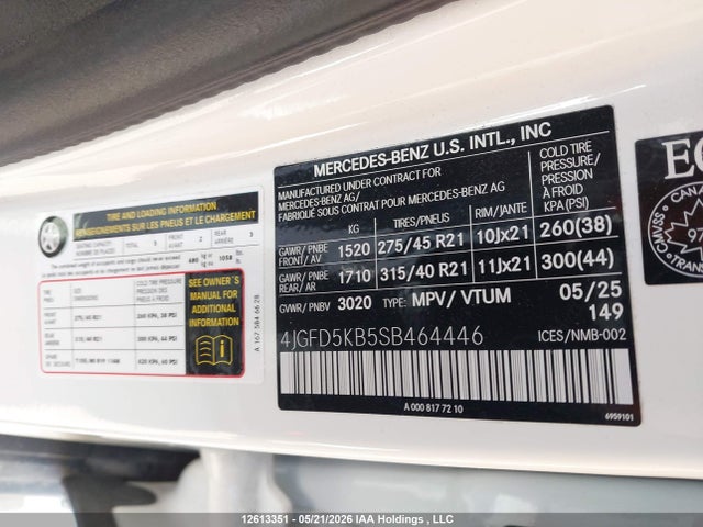 Продажа на аукционе авто 2025 Mercedes-benz Gle 450 Coupe 4matic, vin: 4JGFD5KB5SB464446, номер лота: 12613351