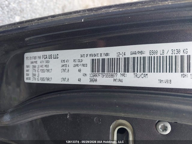 RAM 1500 St 2015 1C6RR7FT5FS559877 Image 9