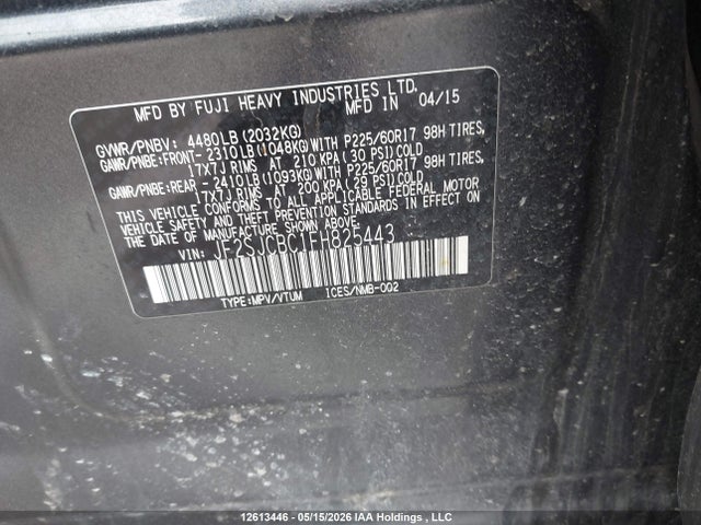 Subaru Forester 2.5i 2015 JF2SJCBC1FH825443 Image 22