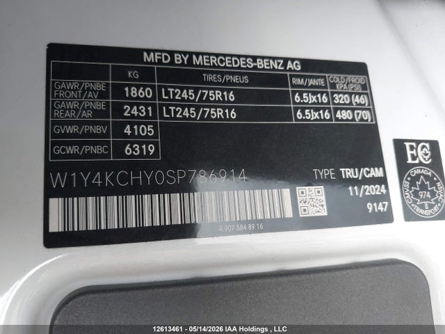 W1Y4KCHY0SP786914 Mercedes-Benz Sprinter 2500