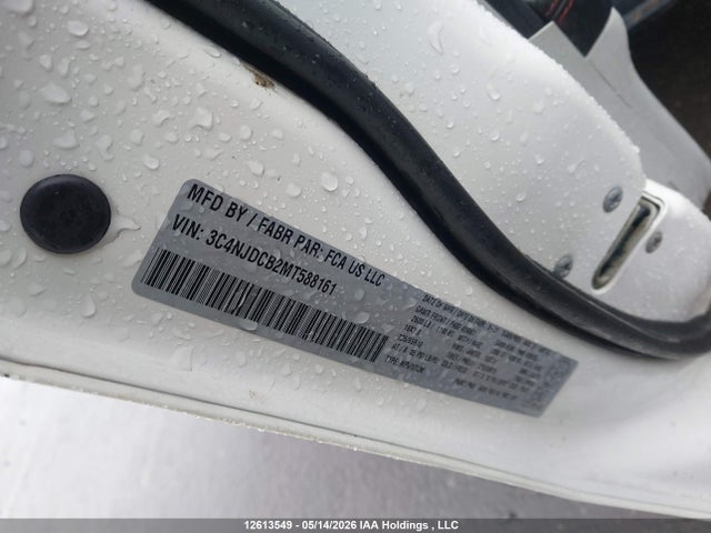 Продажа на аукционе авто 2021 Jeep Compass Limited, vin: 3C4NJDCB2MT588161, номер лота: 12613549
