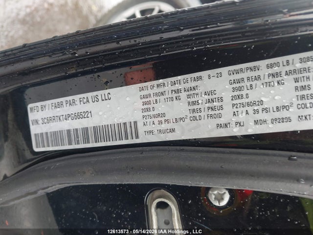 Aukcja sprzedaży 2023 Ram 1500 Classic Tradesman, vin: 3C6RR7KT4PG665221, numer aukcji: 12613573