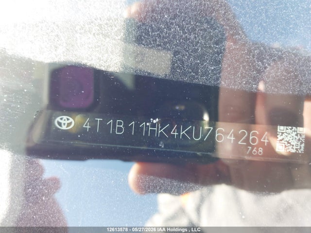 4T1B11HK4KU764264 Toyota Camry L/le/xle/se/xse