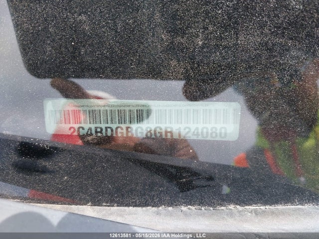 Auction sale of the 2016 Dodge Grand Caravan, vin: 2C4RDGBG8GR124080, lot number: 12613581