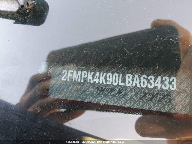 12613618 :رقم المزاد ، 2FMPK4K90LBA63433 vin ، 2020 Ford Edge مزاد بيع
