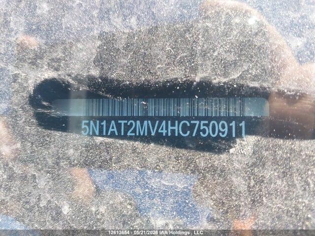 Продаж на аукціоні авто 2017 Nissan Rogue S/sl Platinum/sv, vin: 5N1AT2MV4HC750911, номер лоту: 12613654