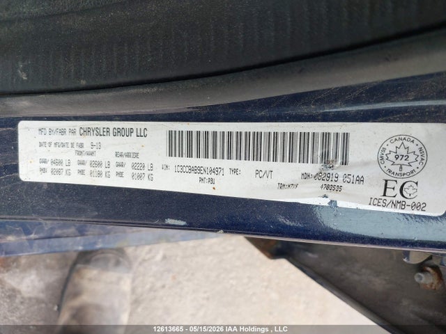 Продаж на аукціоні авто 2014 Chrysler 200, vin: 1C3CCBAB9EN104971, номер лоту: 12613665