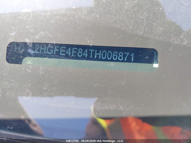 12613704 :رقم المزاد ، 2HGFE4F84TH006871 vin ، 2026 Honda Civic Sport/sport Touring مزاد بيع