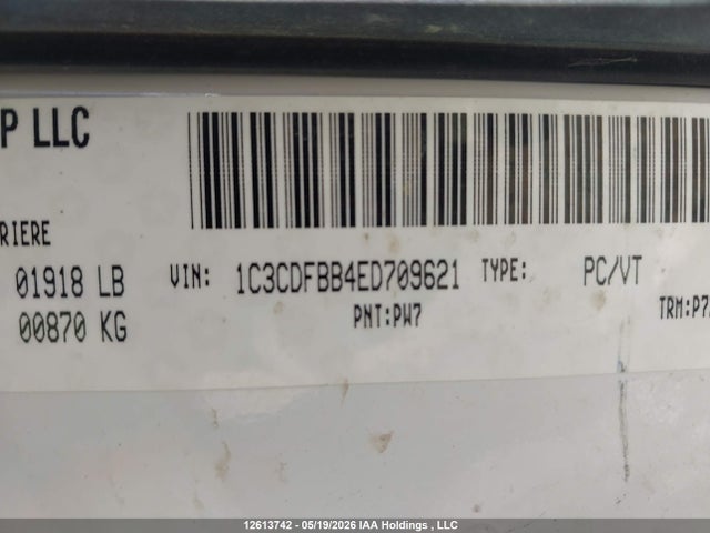 Aukcja sprzedaży 2014 Dodge Dart Sxt, vin: 1C3CDFBB4ED709621, numer aukcji: 12613742