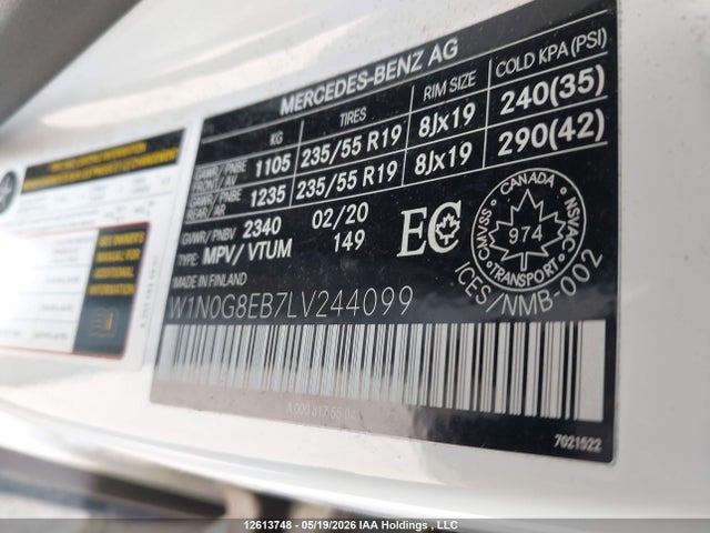 W1N0G8EB7LV244099 Mercedes-Benz Glc 300 4matic