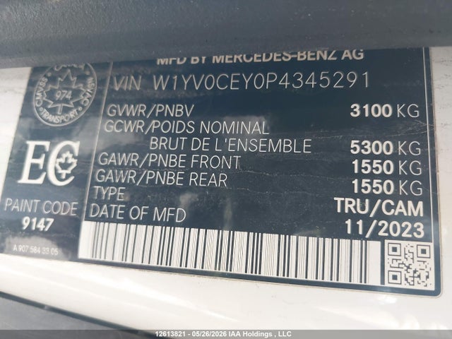 W1YV0CEY0P4345291 Mercedes-Benz Metris