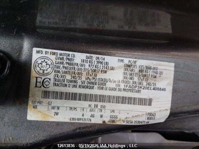 1FADP3K20EL408846 Ford FOCUS SE