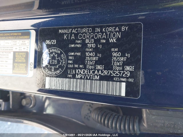2024 Kia Seltos S მანქანა იყიდება აუქციონზე, vin: KNDEUCAA2R7525729, აუქციონის ნომერი: 12613861