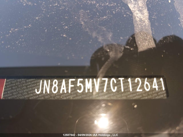 12587842 :رقم المزاد ، JN8AF5MV7CT126417 vin ، 2012 Nissan Juke S مزاد بيع