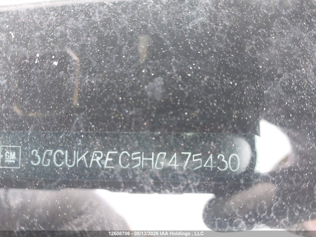3GCUKREC5HG475430 Chevrolet Silverado 1500 2lt